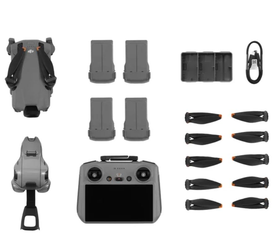 DJI Mini 5 Pro Drone Fly More Combo with RC 2, 1" CMOS Sensor, 4K Video, Obstacle Sensing, 4 Battery Bundle with Deco Essentials CPS Exclusive 26 Month Protection Pack and Accessories Kit