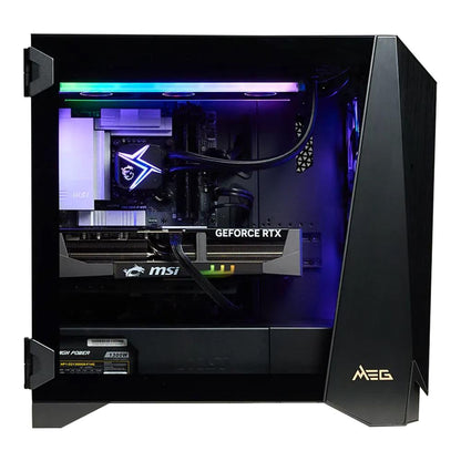 msi Infinite ZS Gaming PC, AMD Ryzen 9 9950X3D 4.3GHz Processor; NVIDIA GeForce RTX 5090 32GB GDDR7; 32GB DDR5 RAM; 2TB M.2 NVMe Gen5 SSD, 2.5GbE LAN, WiFi 7