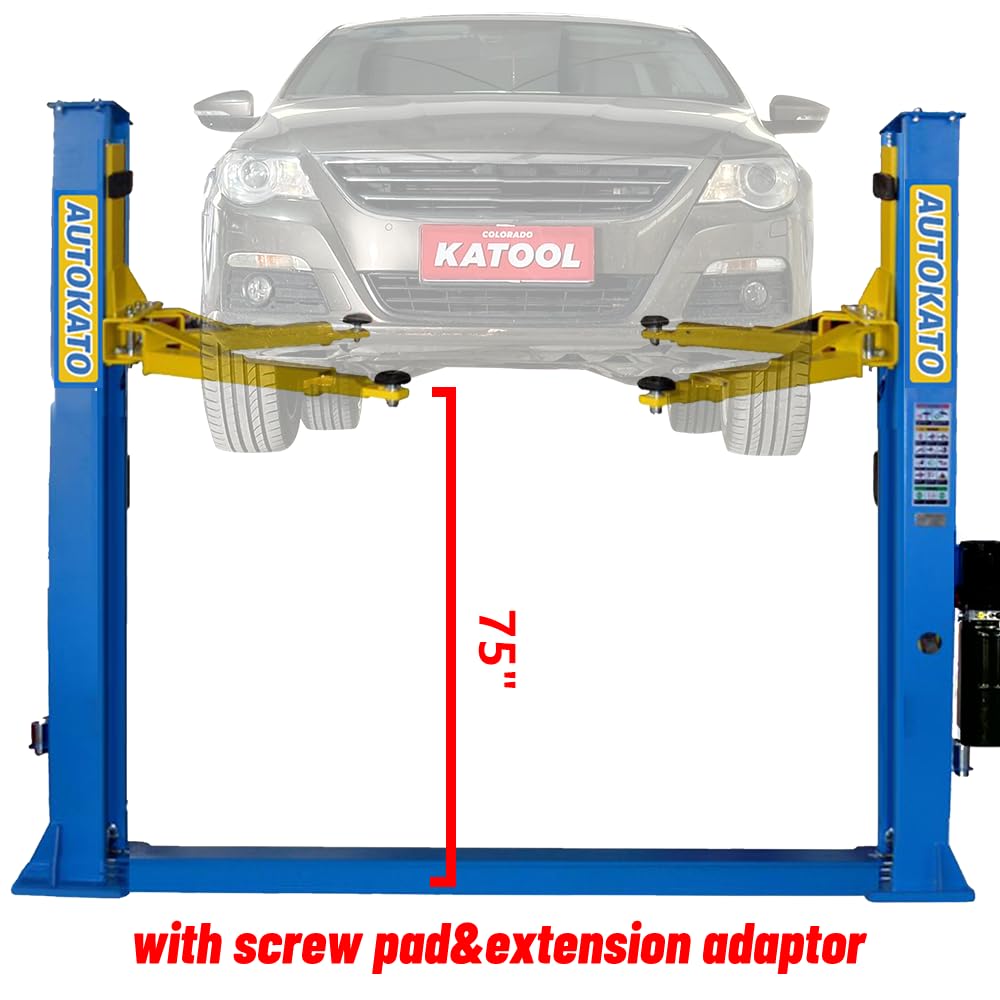 KATOOL 11000lbs 4.0HP 2 Post Lift Car Lift for Home/Shop/Garage Two Post Lift 2 Post Car Lift Auto Lift Automotive Lift (11000lbs Lift)