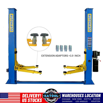 KATOOL 11000lbs 4.0HP 2 Post Lift Car Lift for Home/Shop/Garage Two Post Lift 2 Post Car Lift Auto Lift Automotive Lift (11000lbs Lift)