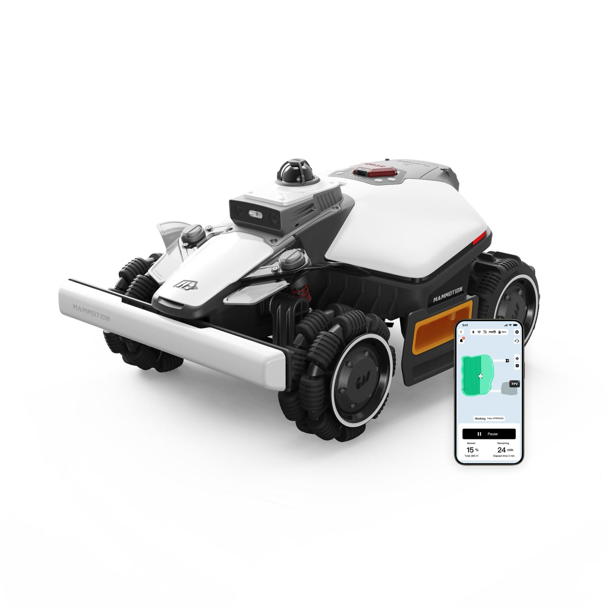 (2026 NEW) Mammotion LUBA mini 2 AWD 1500H Robot Lawn Mower with Garage, for 0.37 Acres, 360° LiDAR+Dual-Camera AI Vision, 80% Slope, DropMow, 20 Multi-Zone Management