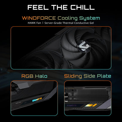 GIGABYTE GeForce RTX 5080 Gaming OC 16G Graphics Card, WINDFORCE Cooling System, 16GB 256-bit GDDR7, GV-N5080GAMING OC-16GD Video Card