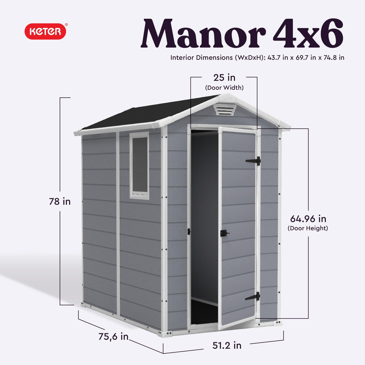 Keter Manor 4x6 Resin Outdoor Storage