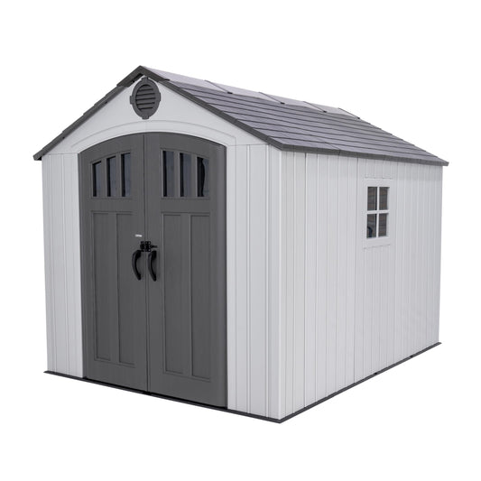 Lifetime Outdoor Storage Shed, 8x10 Ft, Gray