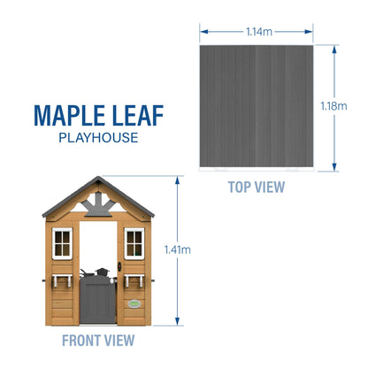 Backyard Discovery Maple Leaf Cedar Kids Outdoor Playhouse | Snack Bar