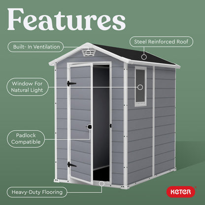 Keter Manor 4x6 Resin Outdoor Storage