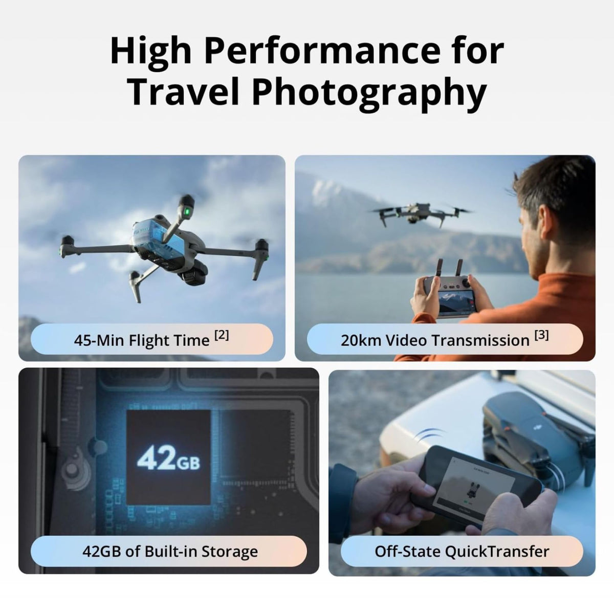 DJI Air 3S Fly More Combo (RC 2 Screen Remote Controller), 4K Drone
