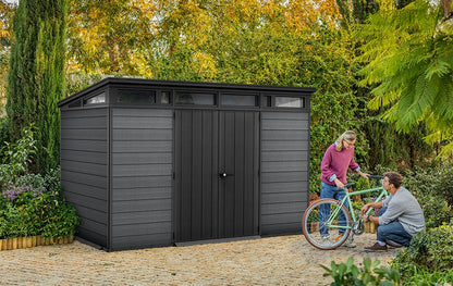 Keter Cortina 11x7 Garden Shed 342 x 218 x 226 cm, Grey