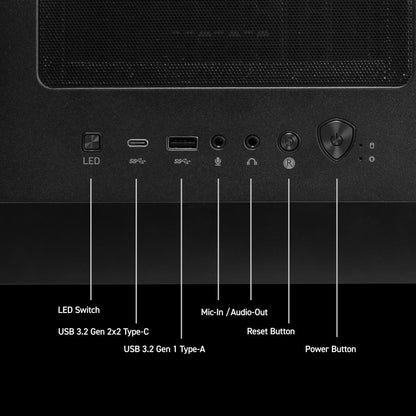 msi Codex Z2 Gaming Desktop, AMD R7-8700F, RTX 5070, 32GB DDR5, 2TB SSD