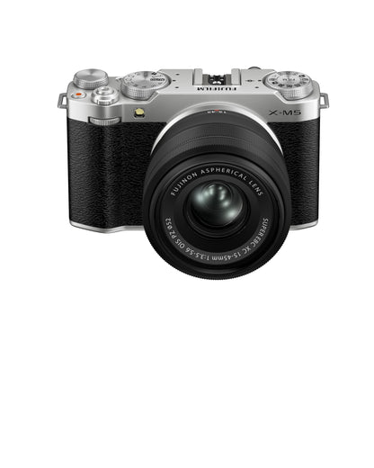 FUJIFILM X-M5 + XC15-45mm Kit Silver