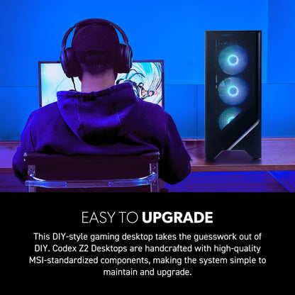 msi Codex Z2 Gaming Desktop, AMD R7-8700F, RTX 5070, 32GB DDR5, 2TB SSD
