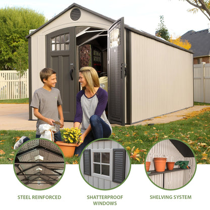 Lifetime 20 x 8 Ft. Outdoor Storage Shed