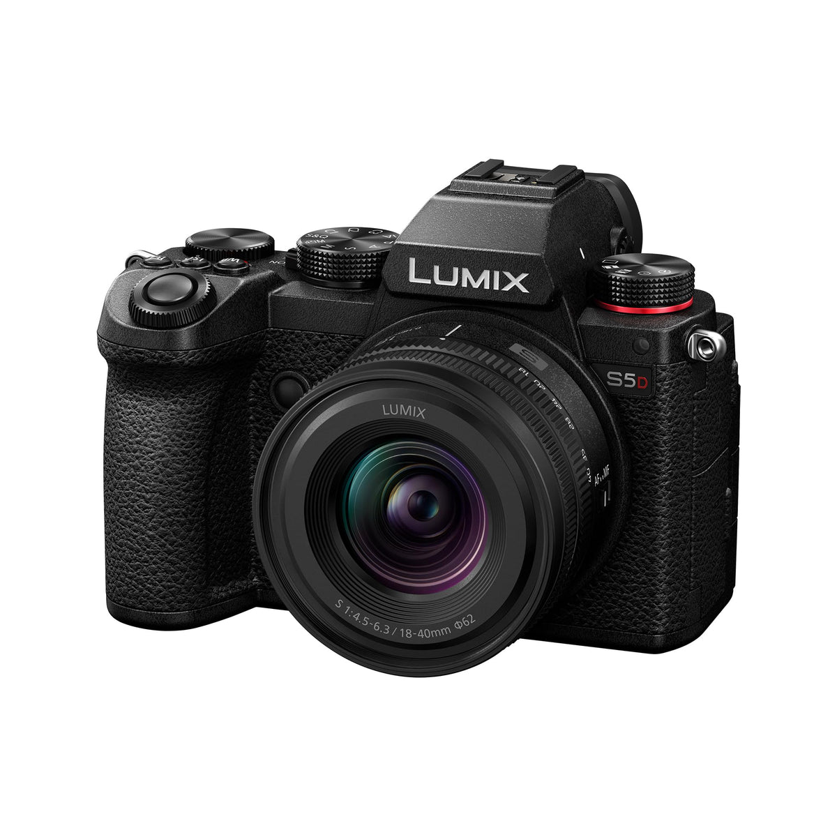 Panasonic DC-S5DNE-K Lumix S5D Full Frame Mirrorless Camera Body, 24.2MP, 4K 60P Recording, Live View Finder, Free Angle Monitor, Wi-Fi, Bluetooth, with S-R1840E 18-40mm S lens, Black