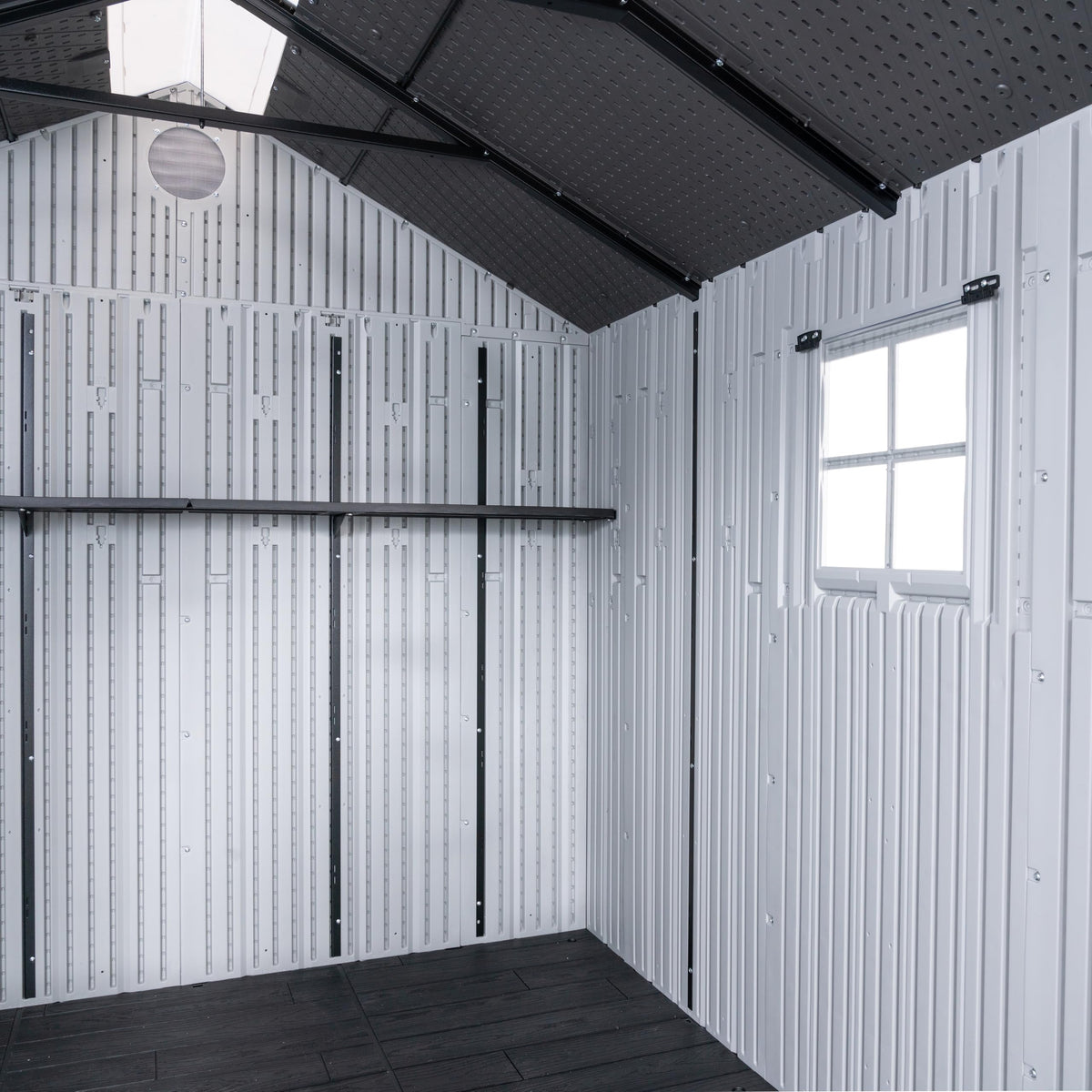Lifetime Outdoor Storage Shed, 8x10 Ft, Gray