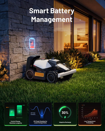 (2026 NEW) Mammotion LUBA mini 2 AWD 1500H Robot Lawn Mower with Garage, for 0.37 Acres, 360° LiDAR+Dual-Camera AI Vision, 80% Slope, DropMow, 20 Multi-Zone Management