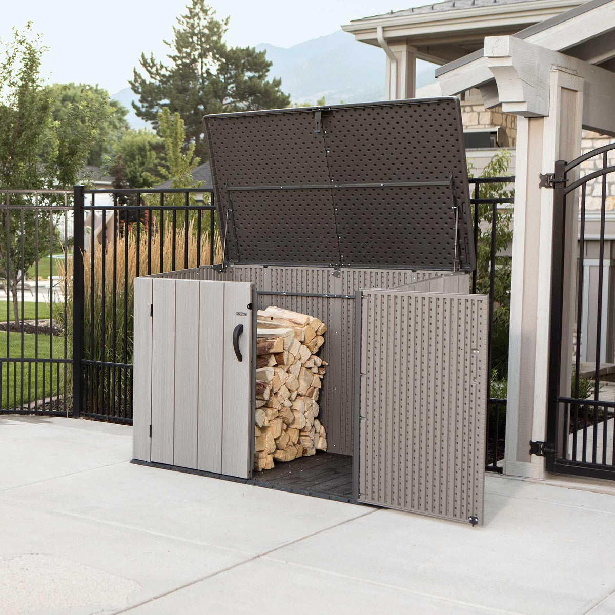 LIFETIME Horizontal Outdoor Storage Shed