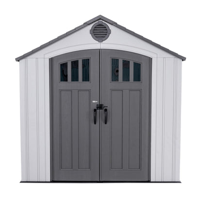 Lifetime Outdoor Storage Shed, 8x10 Ft, Gray