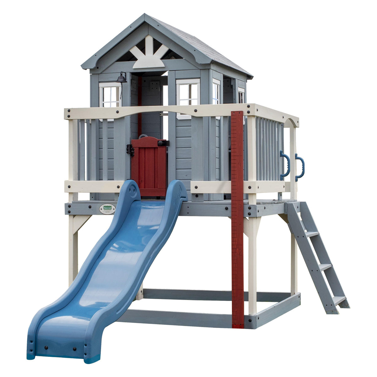 Backyard Discovery Beacon Heights Cedar Garden Playhouse | 1.8m Slide