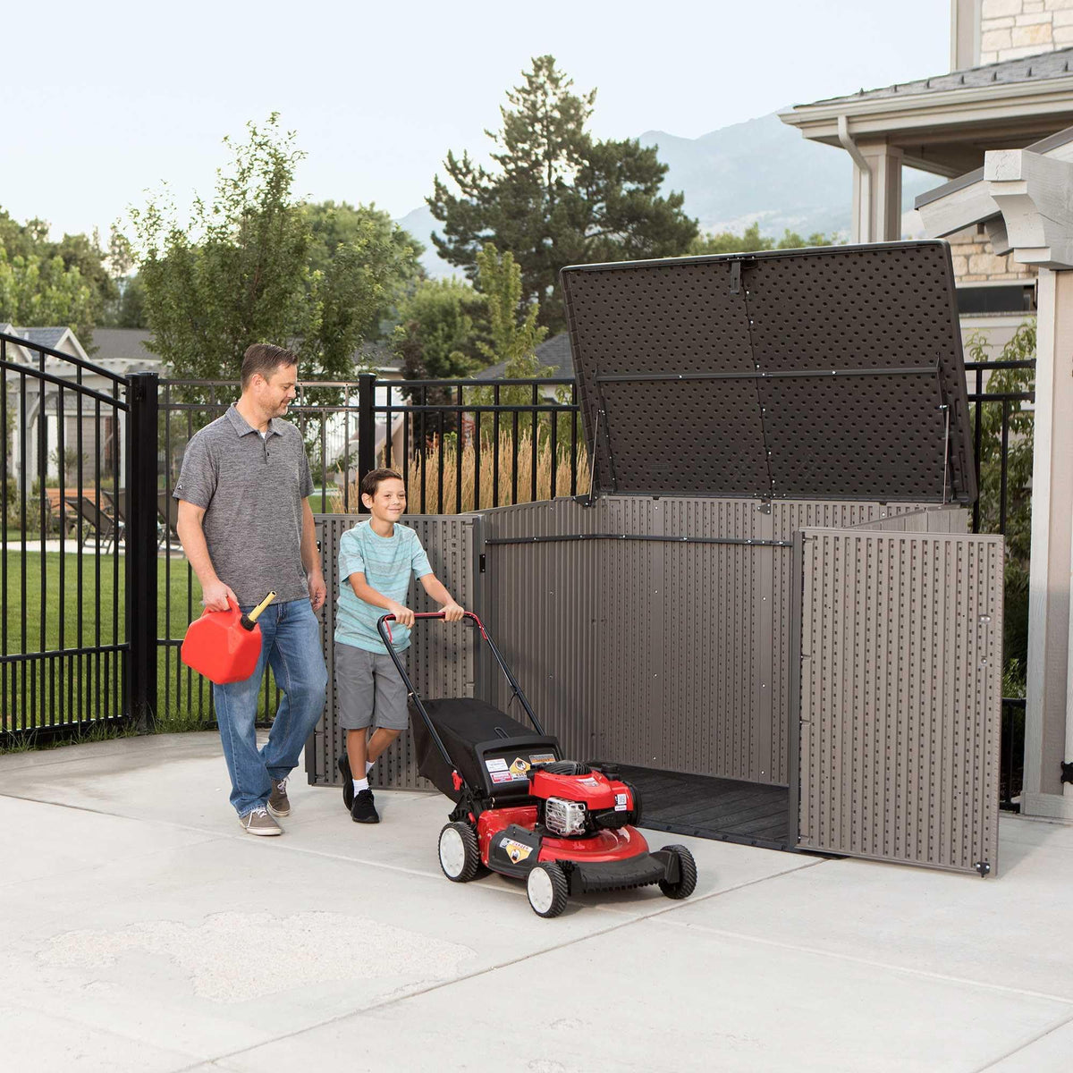 LIFETIME Horizontal Outdoor Storage Shed