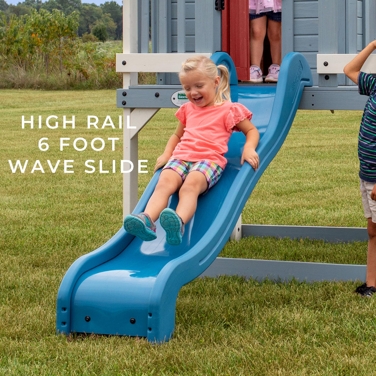 Backyard Discovery Beacon Heights Cedar Garden Playhouse | 1.8m Slide