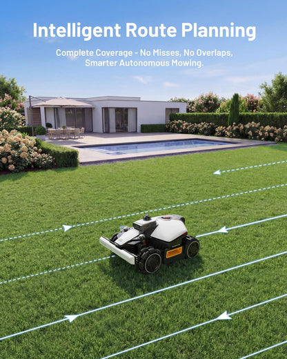 (2026 NEW) Mammotion LUBA mini 2 AWD 1500H Robot Lawn Mower with Garage, for 0.37 Acres, 360° LiDAR+Dual-Camera AI Vision, 80% Slope, DropMow, 20 Multi-Zone Management