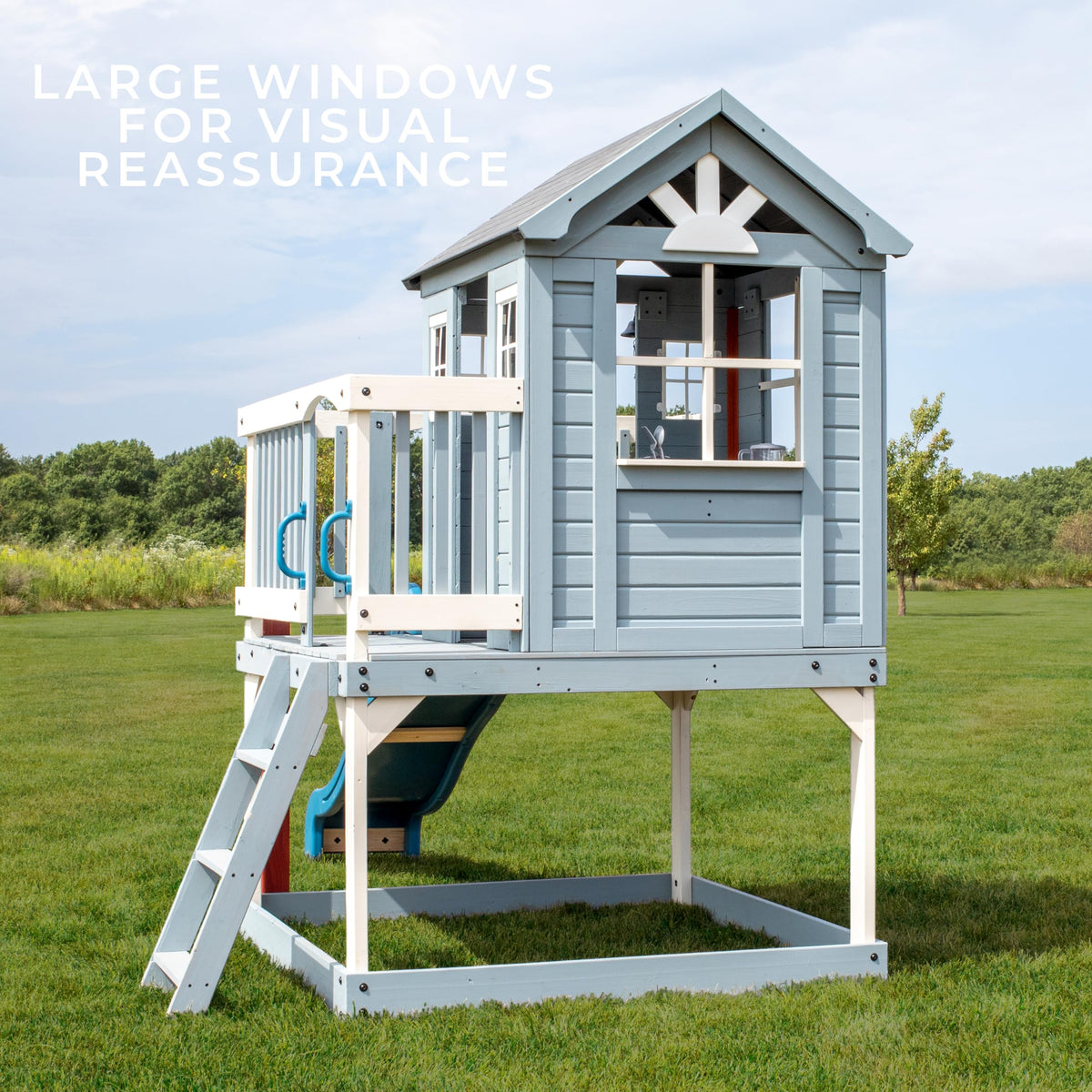 Backyard Discovery Beacon Heights Cedar Garden Playhouse | 1.8m Slide