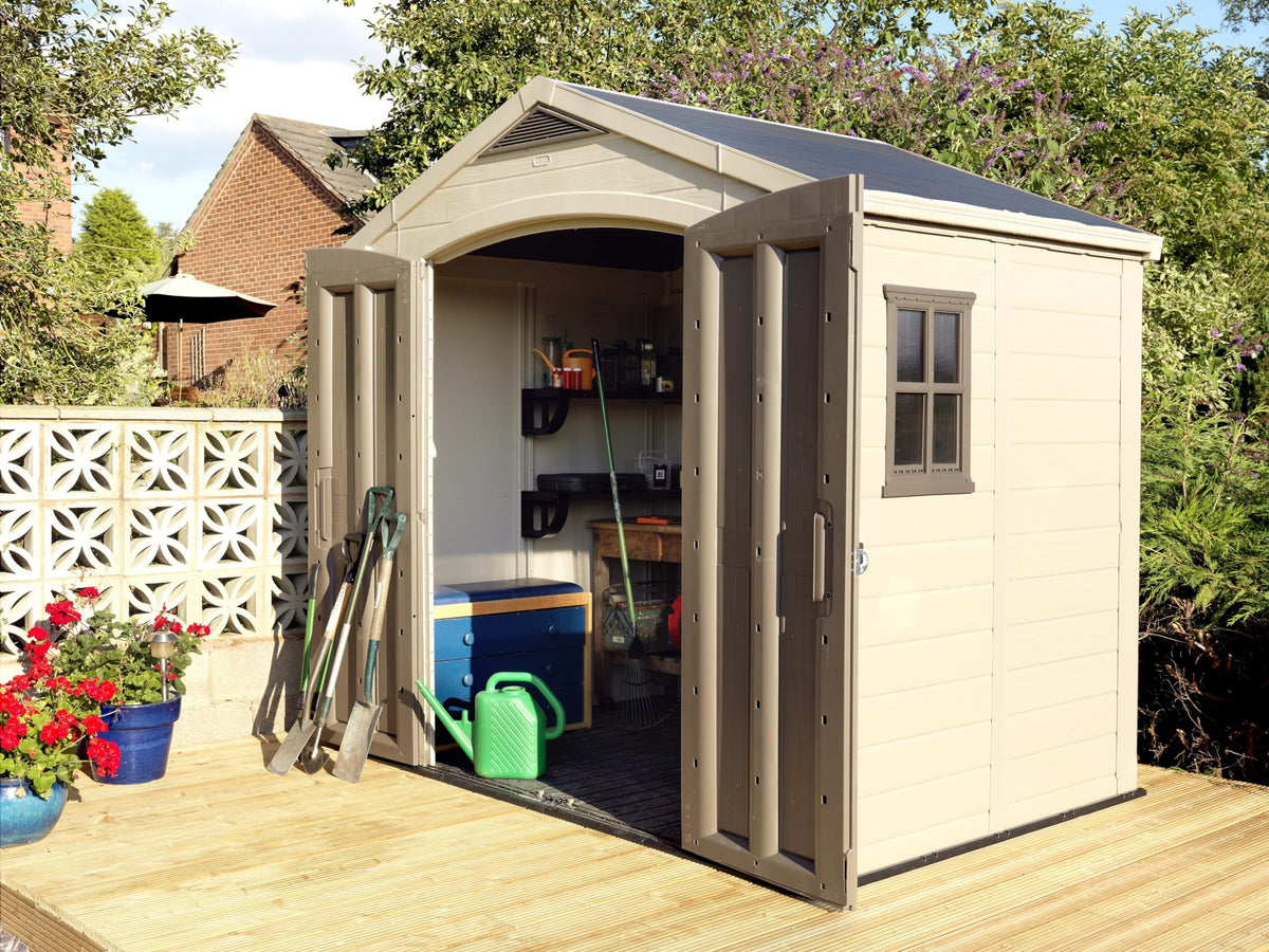 Keter Factor (8x6 ft) Large Resin Outdoor Storage