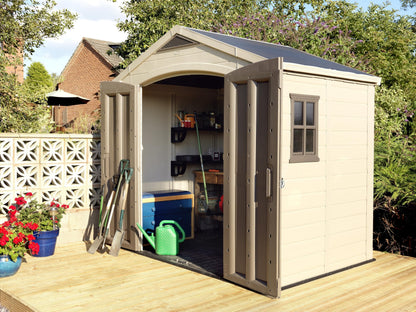 Keter Factor (8x6 ft) Large Resin Outdoor Storage