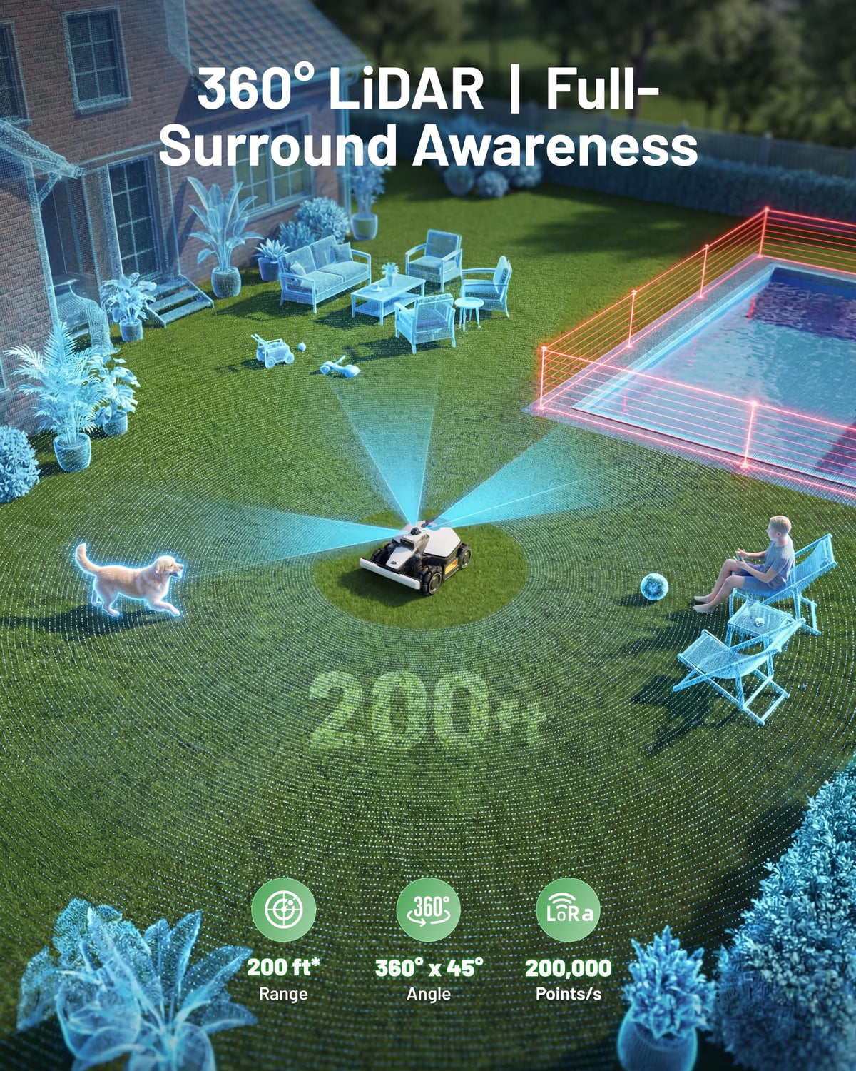(2026 NEW) Mammotion LUBA mini 2 AWD 1500H Robot Lawn Mower with Garage, for 0.37 Acres, 360° LiDAR+Dual-Camera AI Vision, 80% Slope, DropMow, 20 Multi-Zone Management