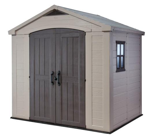 Keter Factor (8x6 ft) Large Resin Outdoor Storage