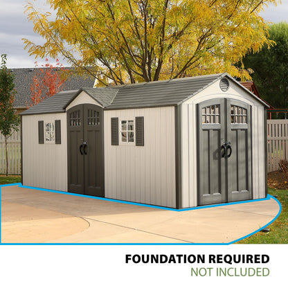 Lifetime 20 x 8 Ft. Outdoor Storage Shed